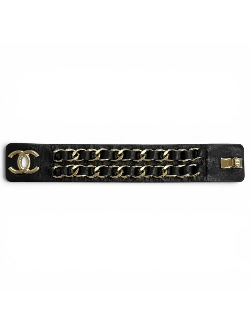 Chanel Cc Logo Turnlock Chain Bracelet #299658C11B